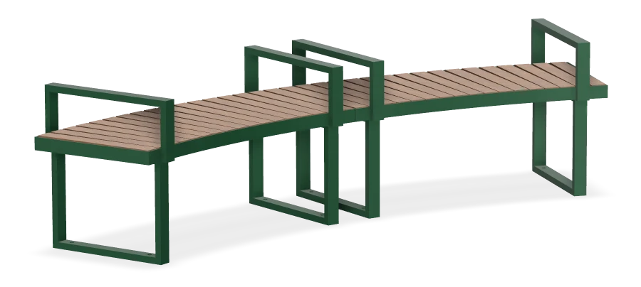 Skyline Curved Bench R3500