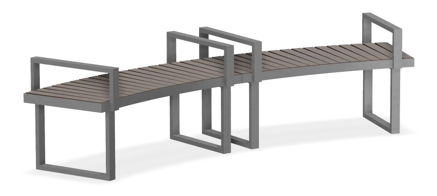 Skyline Curved Bench R3500