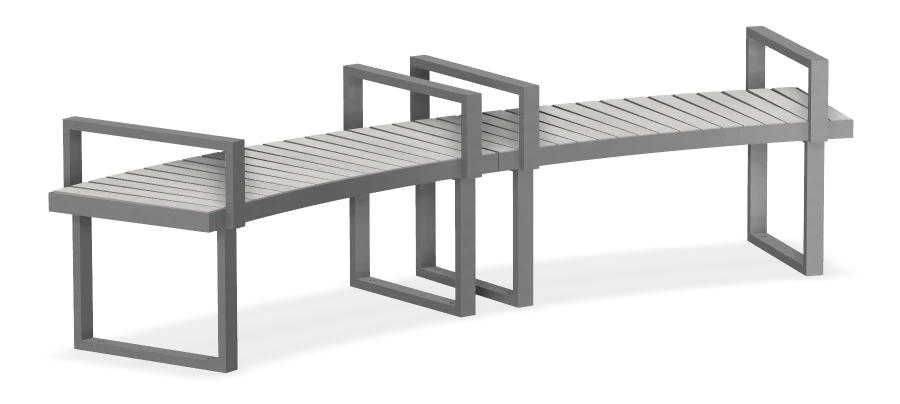 Skyline Curved Bench R3500