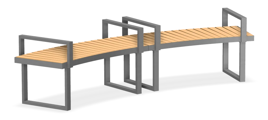 Skyline Curved Bench R3500