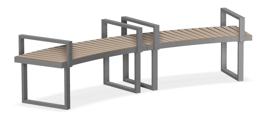 Skyline Curved Bench R3500