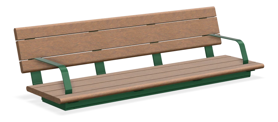 Bayview Wall Top Bench 6ft