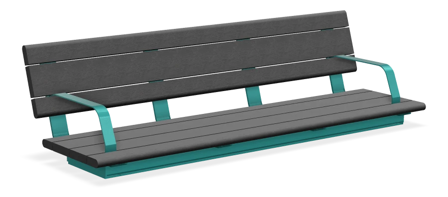Bayview Wall Top Bench 6ft