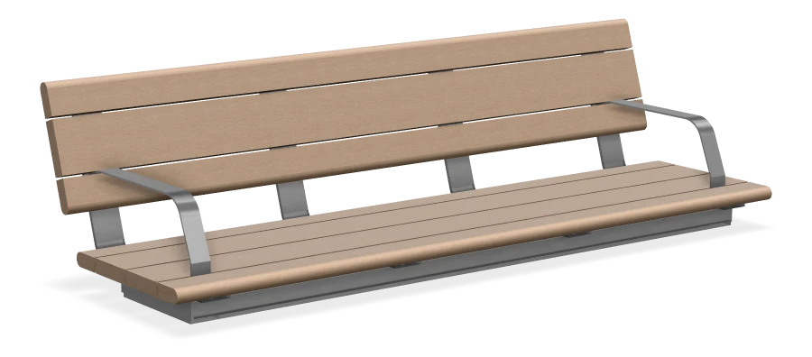Bayview Wall Top Bench 6ft