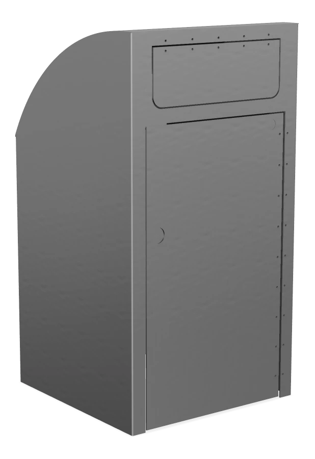 Modena Curved Top ECO Large Capacity Waste Receptacle