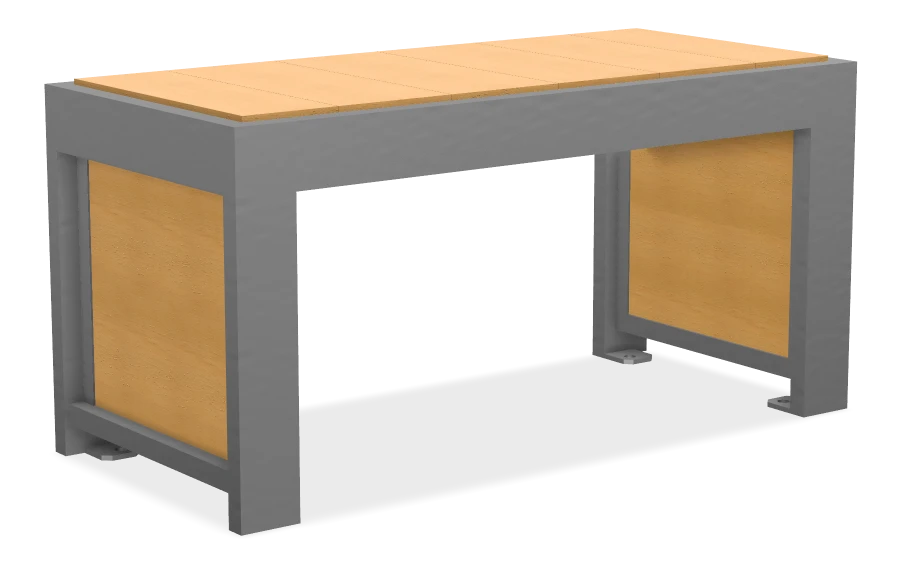 Urban Form Backless Bench 3ft