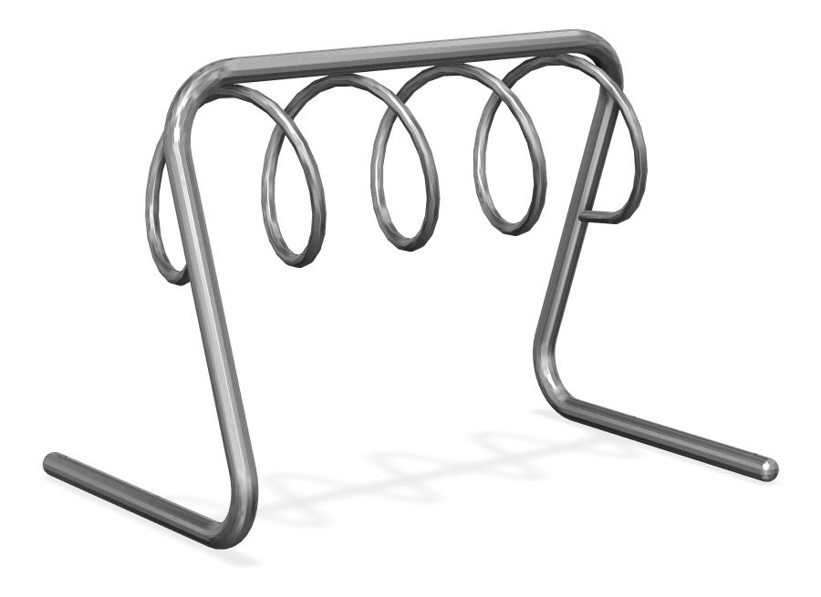 Spiral Bike Rack - 4 Spaces