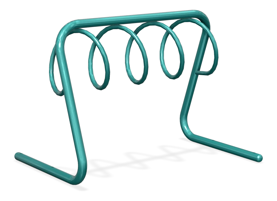 Spiral Bike Rack - 4 Spaces
