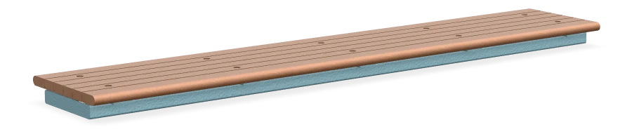 Cowichan Hospital Backless Bench 8ft