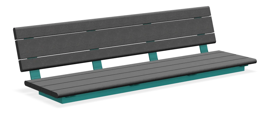 Bayview Wall Top Bench without Armrests 6ft
