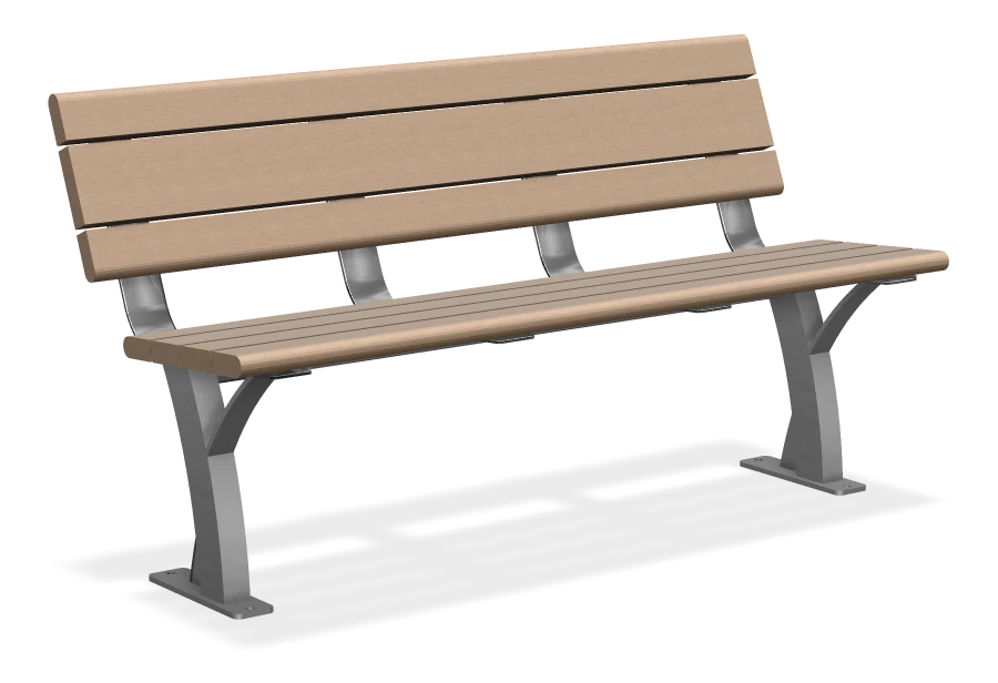 Parker Bench without Armrests 5ft