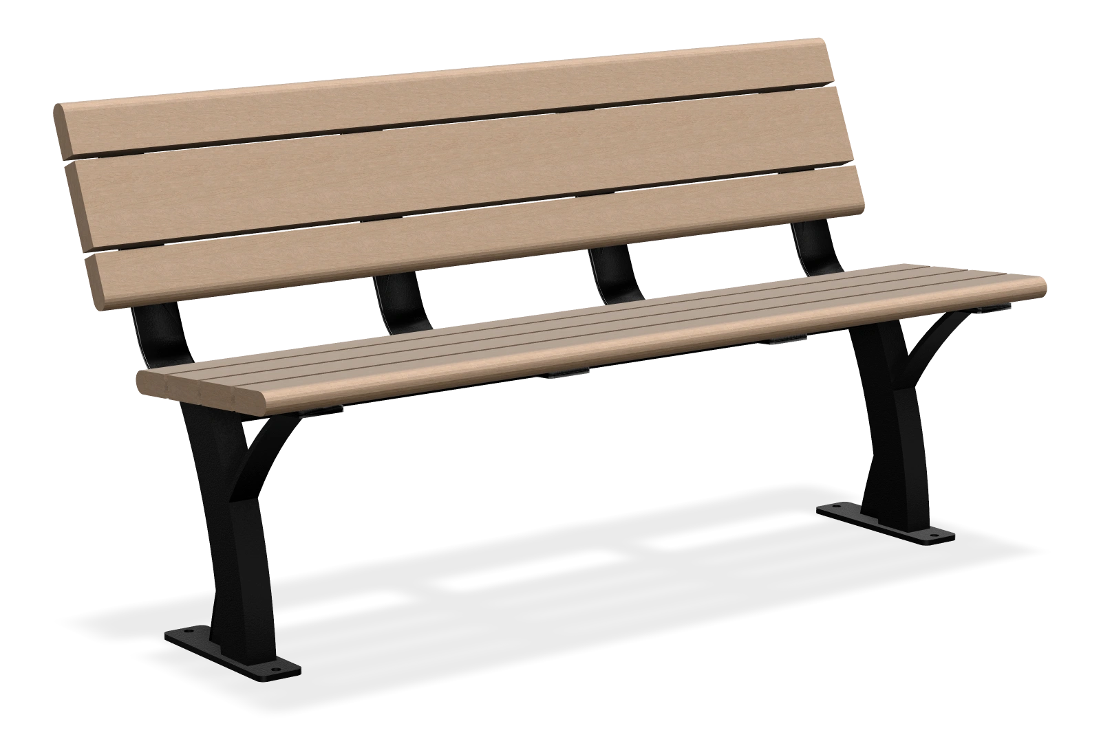 Parker Bench without Armrests 5ft