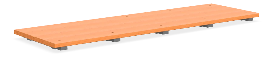 Alpine Bench Topper 3.8m - Dark Bamboo