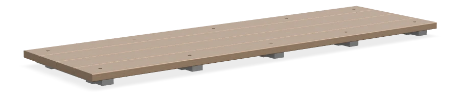 Alpine Bench Topper 3.8m - Dark Bamboo