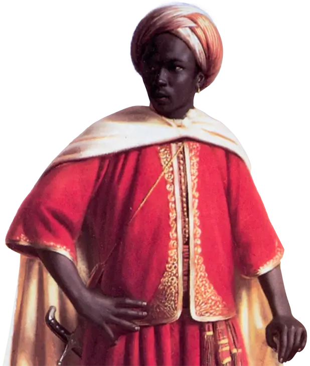 Oil painting of an Arabic man
