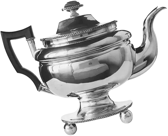 Photo of a metal teapot