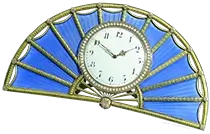 Blue enamel Fabergé clock