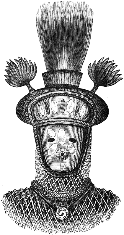 Illustration of dancer's mask