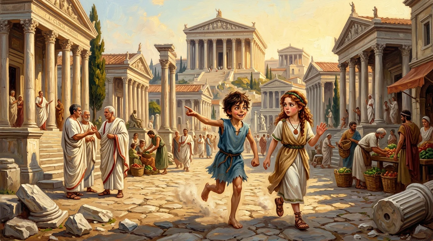 A Day in Ancient Rome — book cover — Wonder Books A Day in Ancient Rome — book cover — Wonder Books