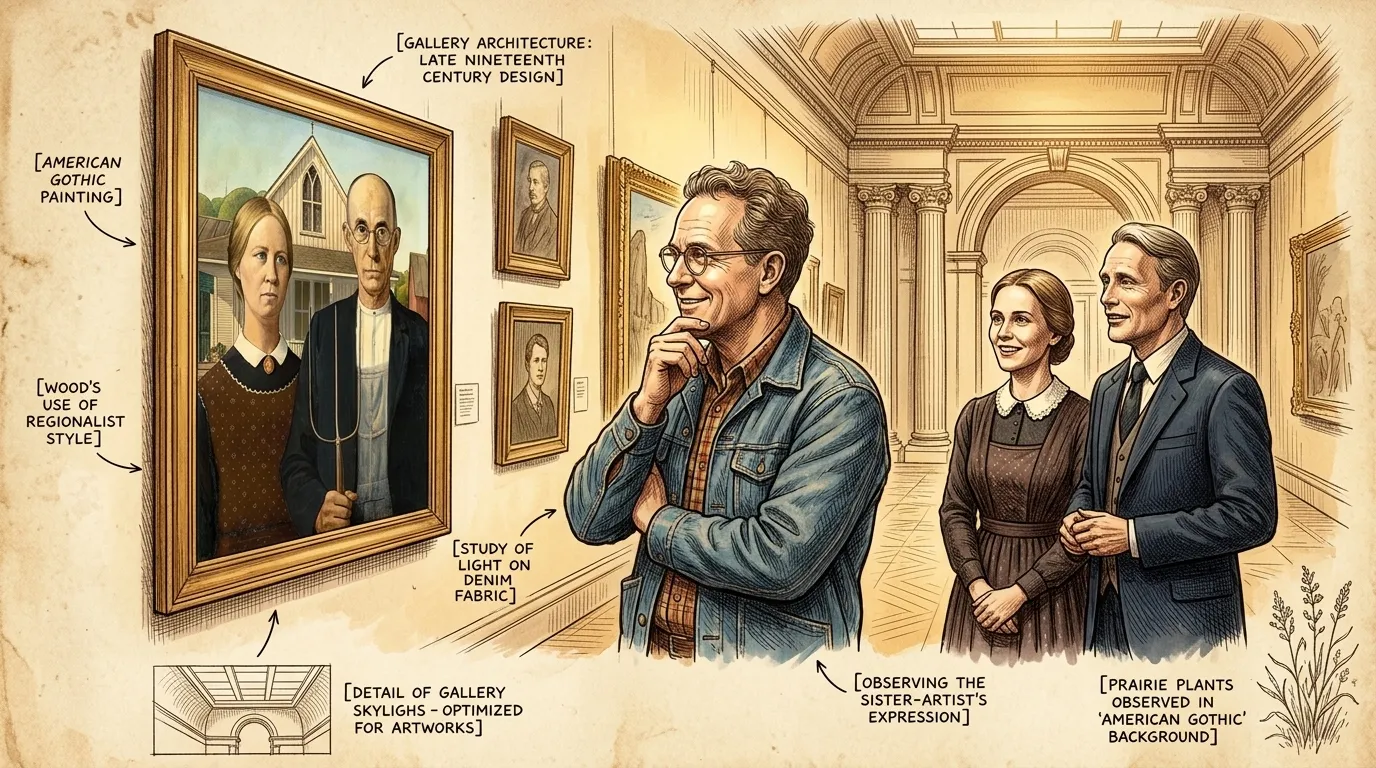 American Gothic by Grant Wood (Chicago, USA — 1930) — page 1