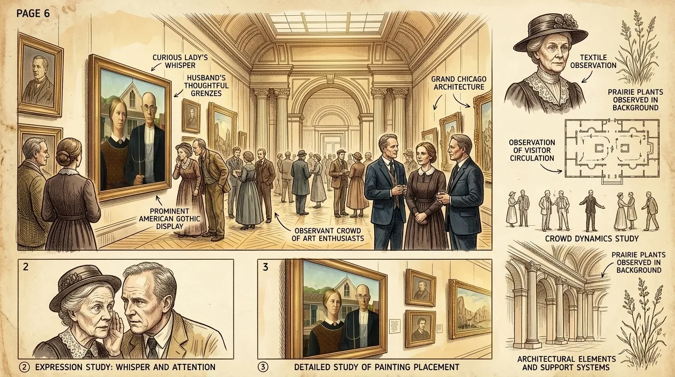 American Gothic by Grant Wood (Chicago, USA — 1930) — page 6