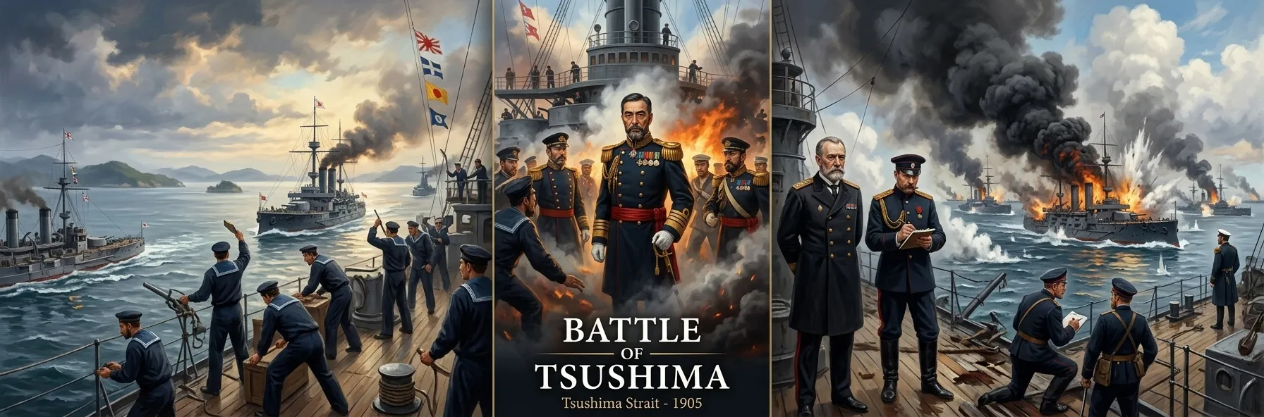 Battle of Tsushima (1905, Tsushima Strait) — cover