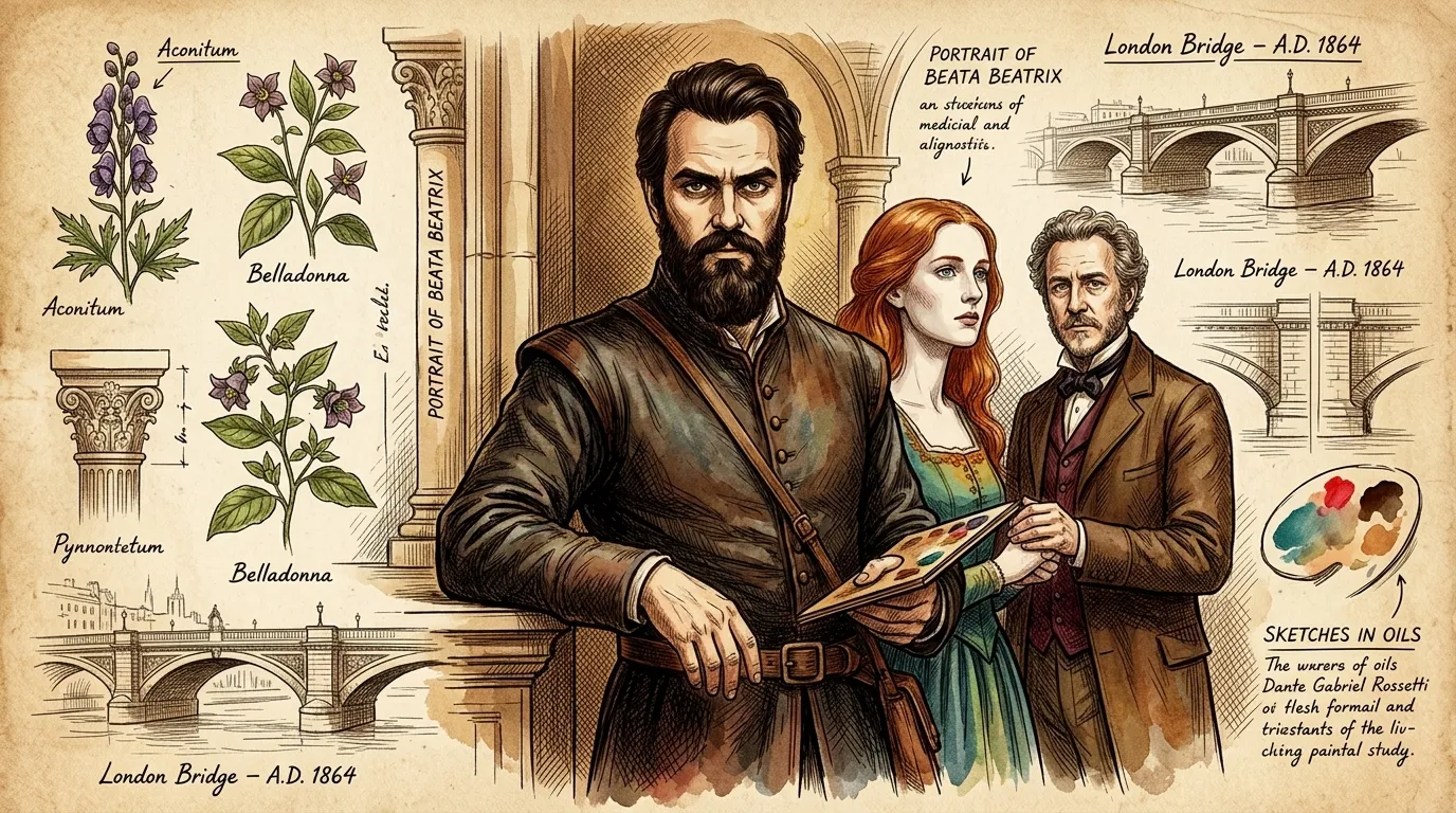 Beata Beatrix by Dante Gabriel Rossetti (London, UK — 1864) — cover