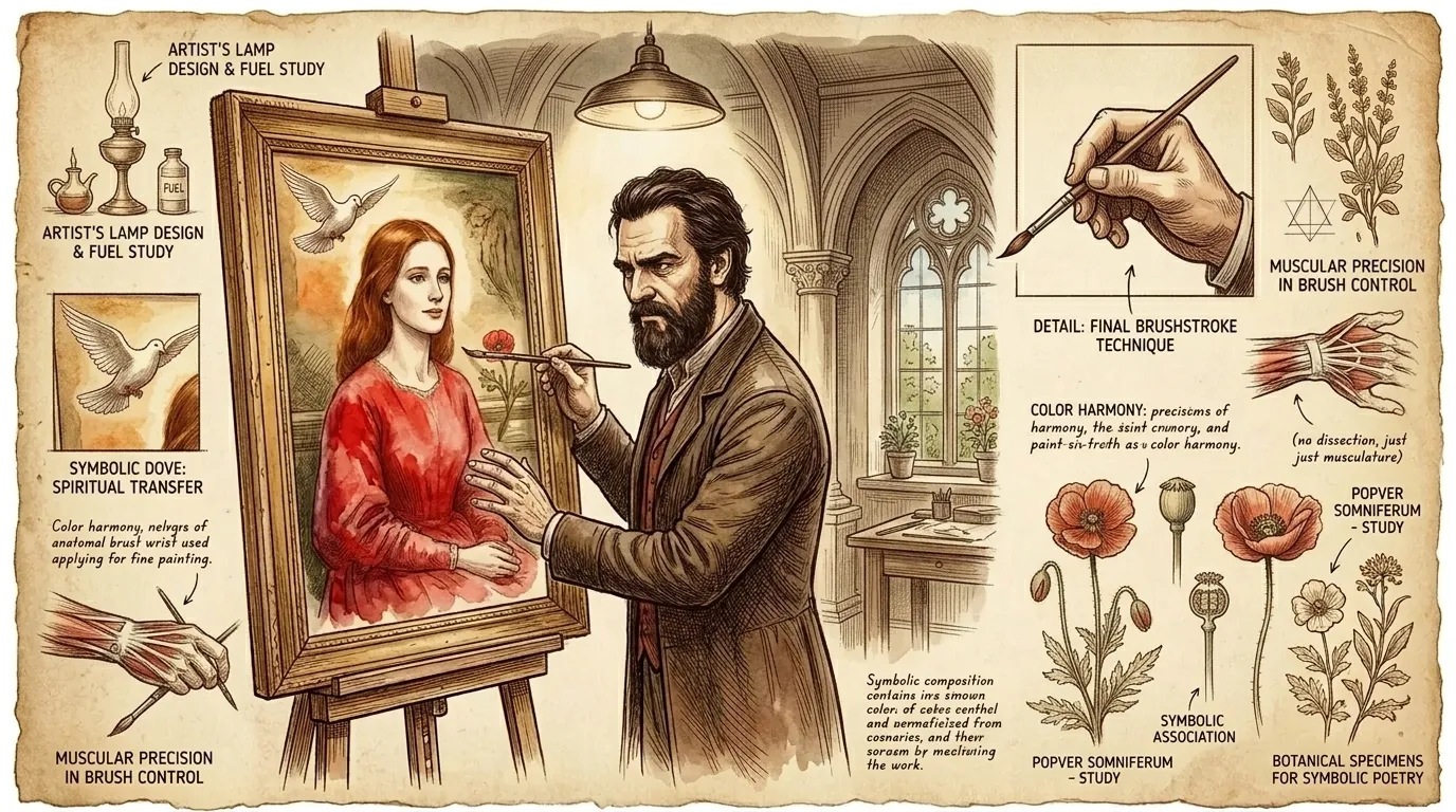 Beata Beatrix by Dante Gabriel Rossetti (London, UK — 1864) — page 8