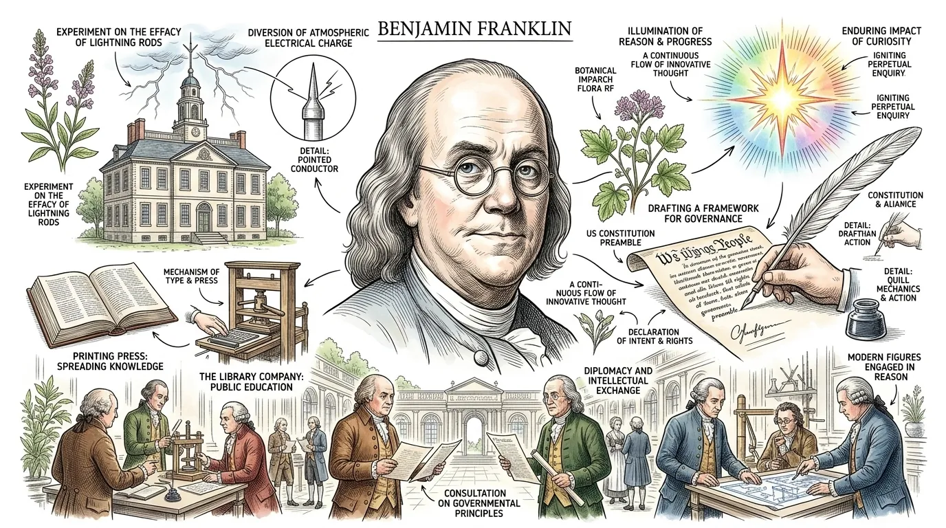 Benjamin Franklin's enduring legacy is woven into the very fabric of American identity and global enlightenment. He was not merely an inventor or a diplomat… Benjamin Franklin's enduring legacy is woven into the very fabric of American identity and global enlightenment. He was not merely an inventor or a diplomat…