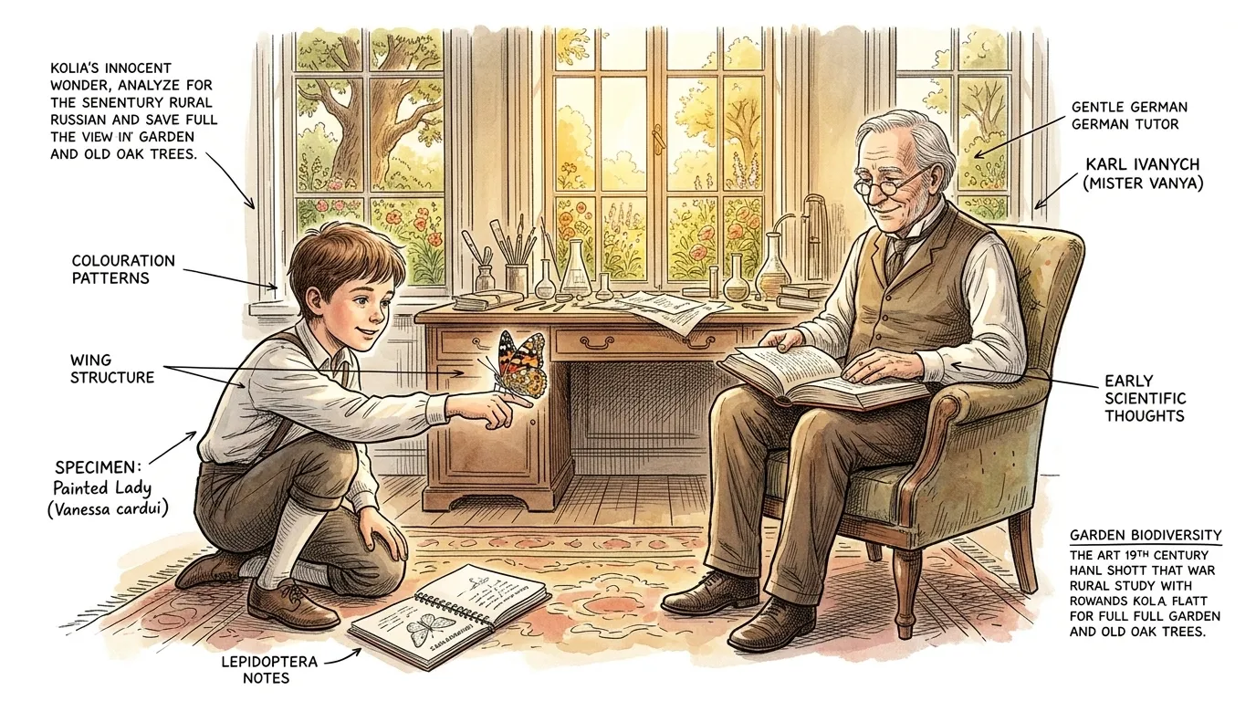 ️ Literary Fact: Tolstoy begins 'Childhood' by immersing the reader in the innocent, sensory world of young Nikolay (Kolia), establishing a tone of gentle… ️ Literary Fact: Tolstoy begins 'Childhood' by immersing the reader in the innocent, sensory world of young Nikolay (Kolia), establishing a tone of gentle…