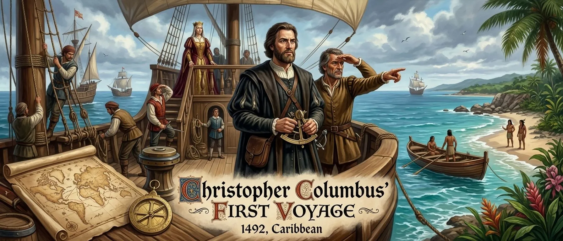 Christopher Columbus’ First Voyage — Caribbean (1492, Caribbean) — cover