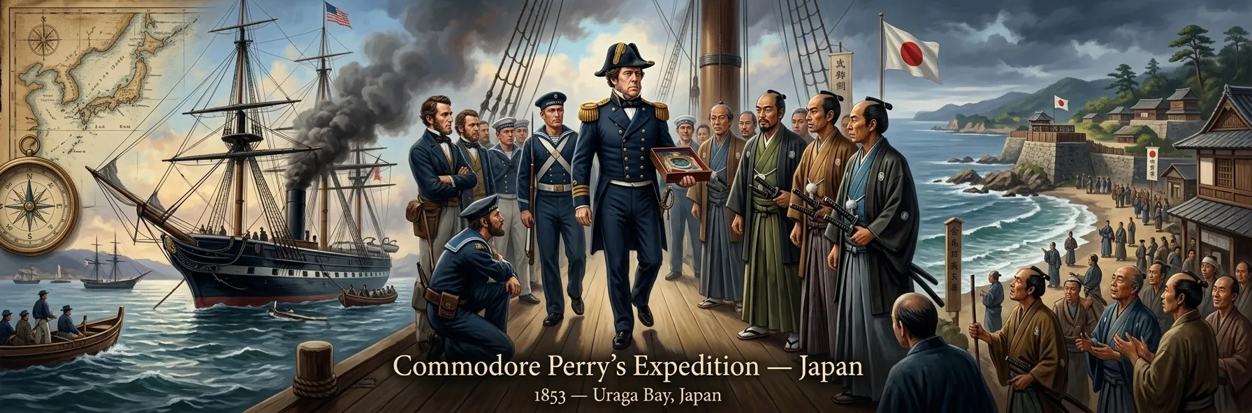 Commodore Perry’s Expedition — Japan (1853, Japan) — cover