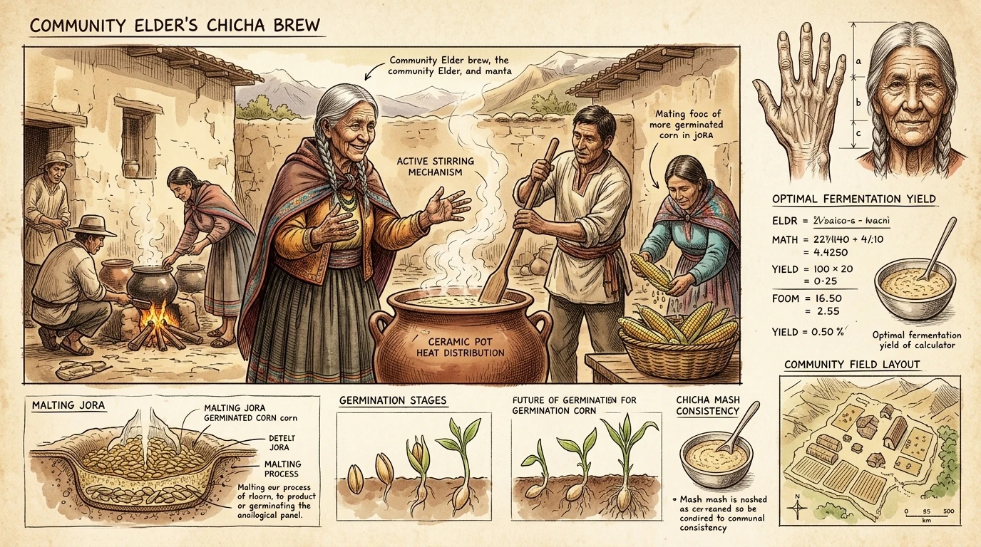 Chicha, a traditional fermented corn beverage, is a staple of Cusco's culture. The brewing process is often a communal activity, with families working together… Chicha, a traditional fermented corn beverage, is a staple of Cusco's culture. The brewing process is often a communal activity, with families working together…