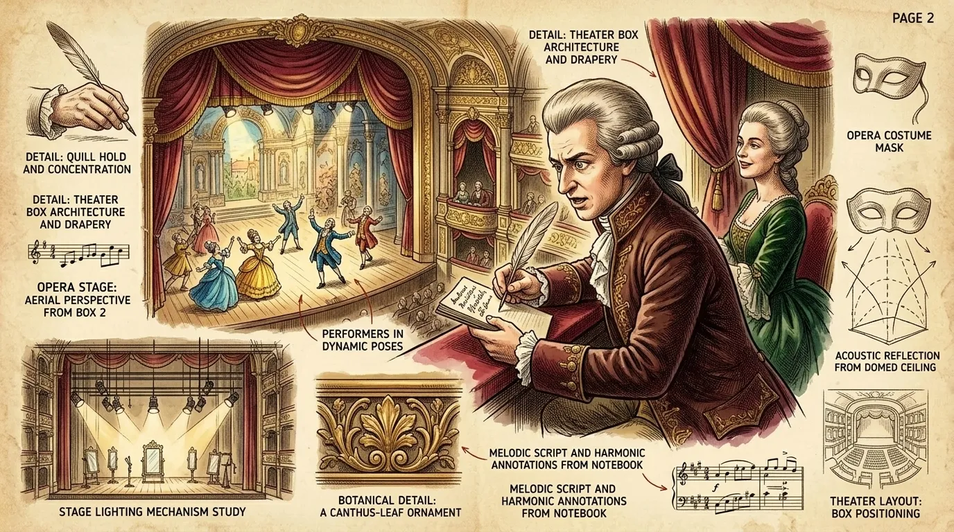 Eine kleine Nachtmusik by Wolfgang Amadeus Mozart (Vienna, Austria — 1787) — page 2