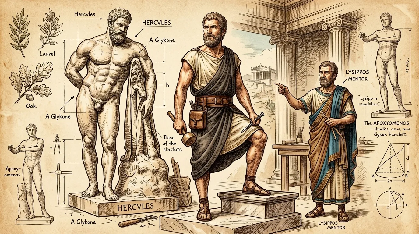 Farnese Hercules by Glykon (Naples, Italy — 3rd Century AD) — cover