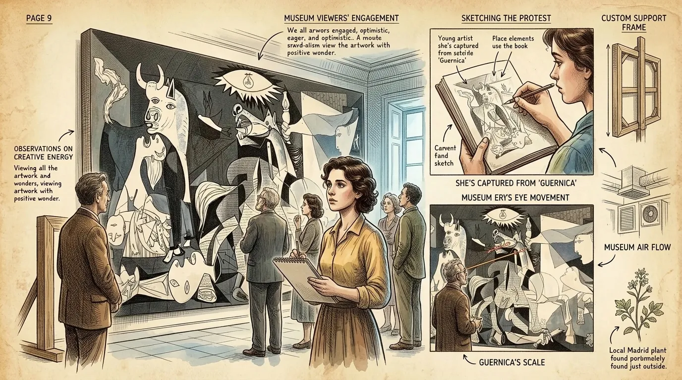 Guernica by Pablo Picasso (Madrid, Spain — 1937) — page 9