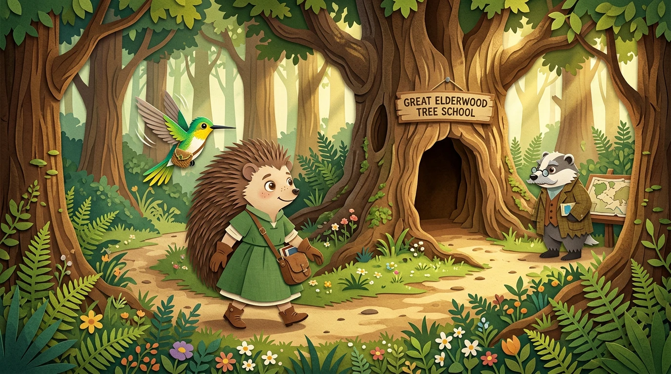 Hazel Hedgehog Helps a Hummingbird — page 1