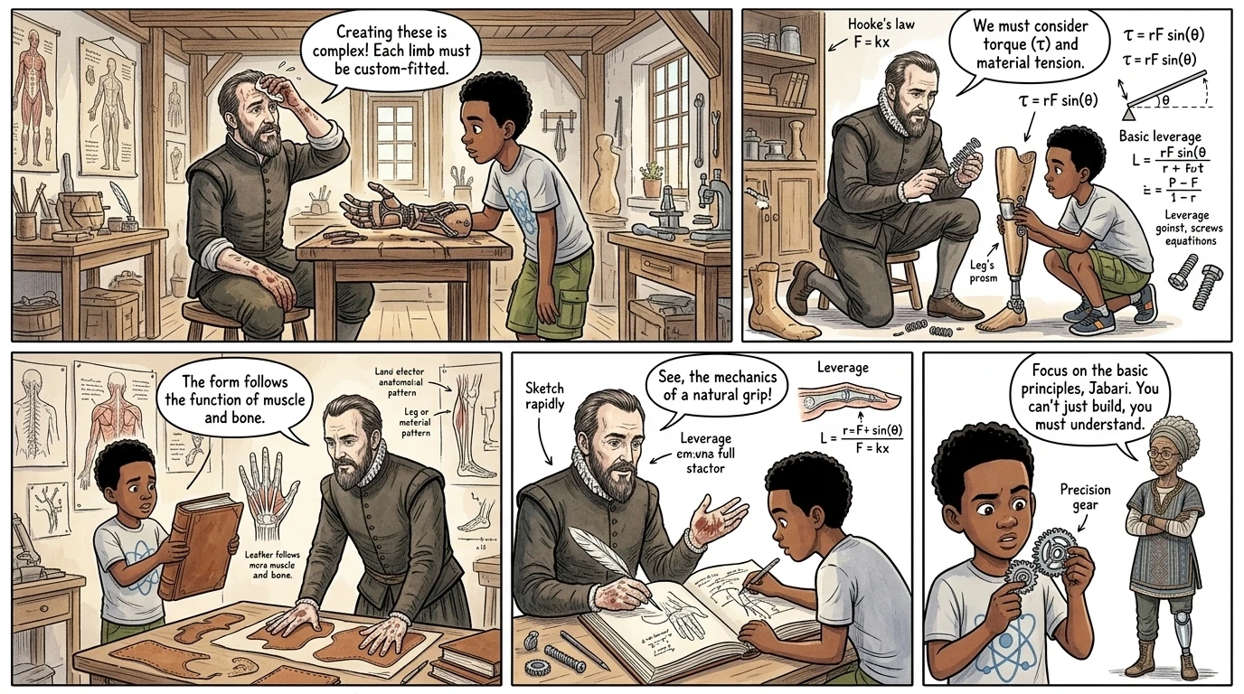 How Prosthetic Limbs Were Designed — page 4 illustration — Wonder Inventions