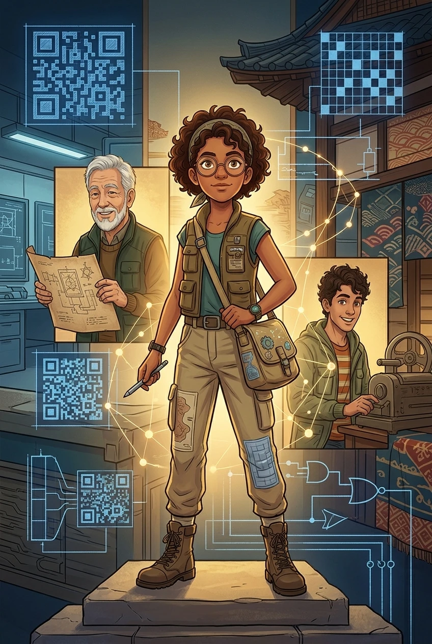 How QR Codes Were Invented — book cover — Wonder Inventions
