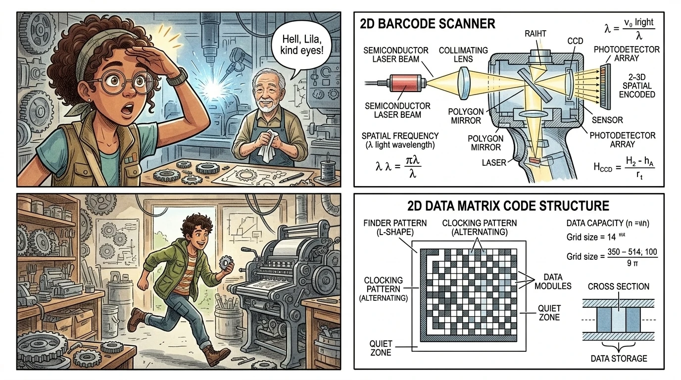 How QR Codes Were Invented — page 4 illustration — Wonder Inventions