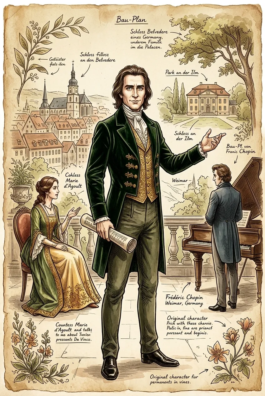 Hungarian Rhapsodies by Franz Liszt (Weimar, Germany — 1846) — cover