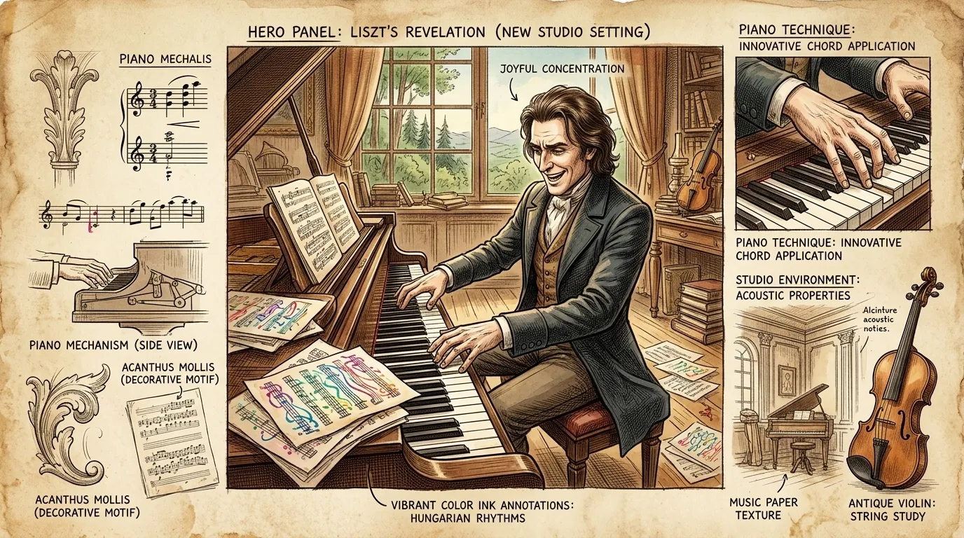 Hungarian Rhapsodies by Franz Liszt (Weimar, Germany — 1846) — page 6