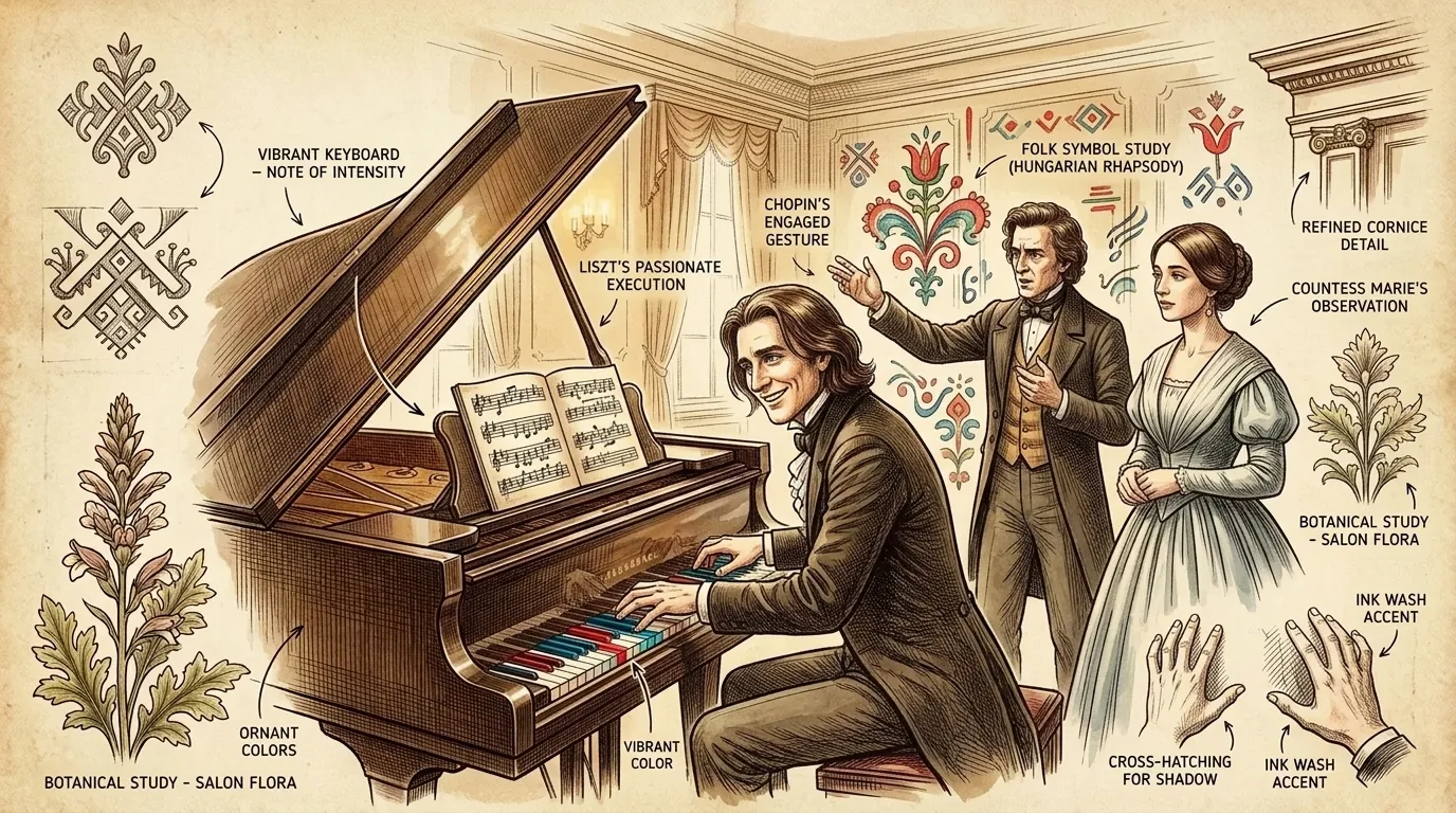 Hungarian Rhapsodies by Franz Liszt (Weimar, Germany — 1846) — page 10