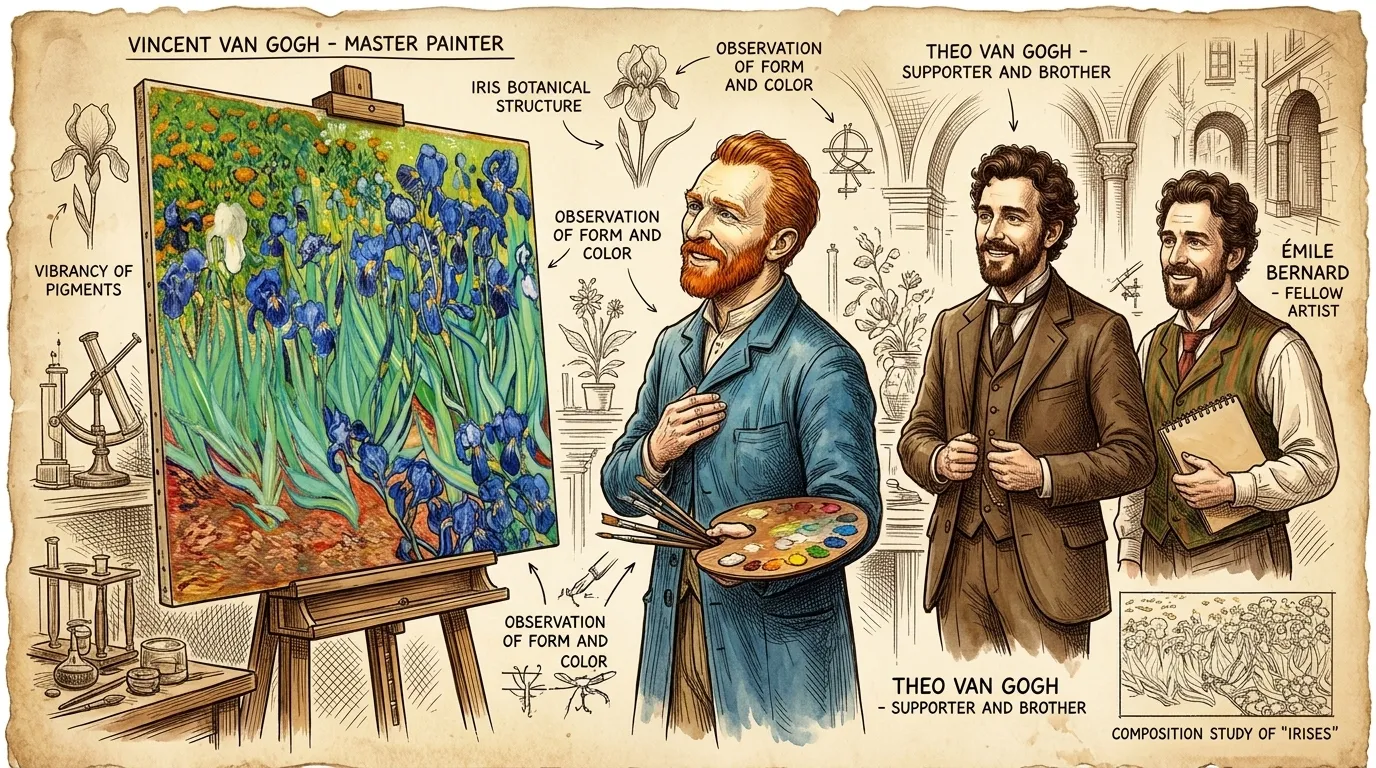 Irises by Vincent van Gogh (Saint-Rémy, France — 1889) — page 1