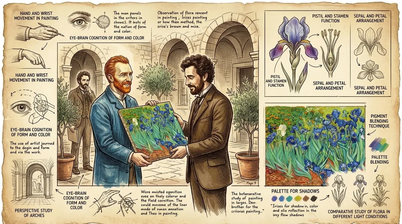 Irises by Vincent van Gogh (Saint-Rémy, France — 1889) — page 9