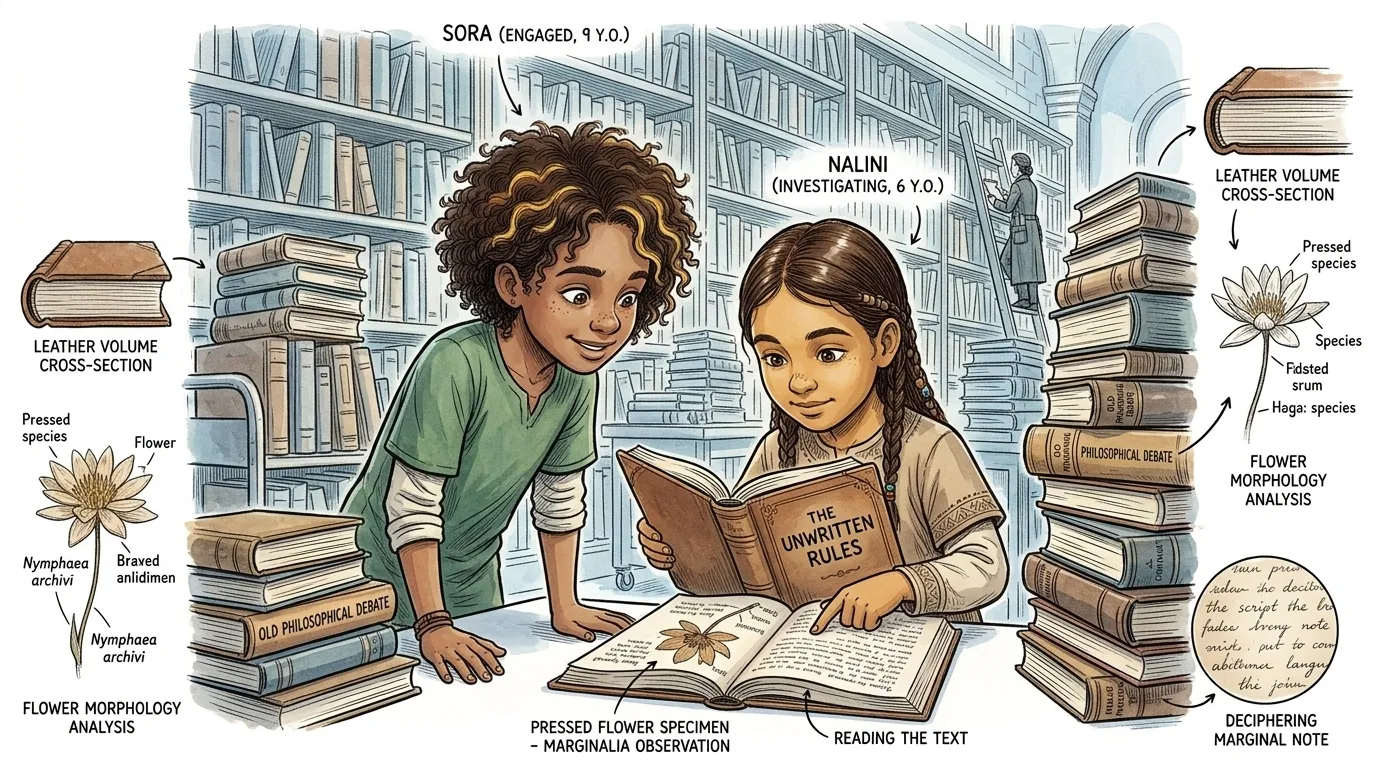 Deeper within the archive, they stumbled upon a section dedicated to old philosophical debates. Among the towering stacks, they found a peculiar, leather-bound… Deeper within the archive, they stumbled upon a section dedicated to old philosophical debates. Among the towering stacks, they found a peculiar, leather-bound…