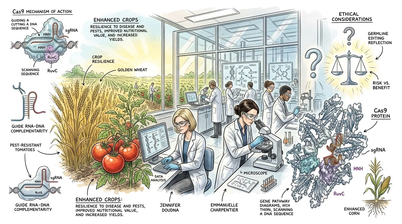 Jennifer Doudna — page 9 illustration — Wonder Science