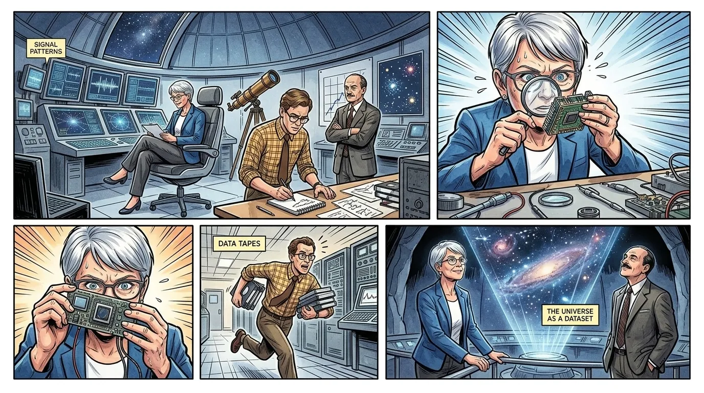 Jill Tarter — page 9 illustration — Wonder Science