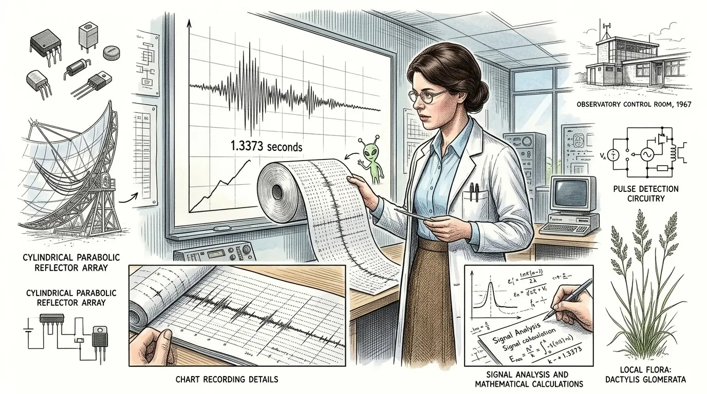 Jocelyn Bell Burnell — page 2 illustration — Wonder Science
