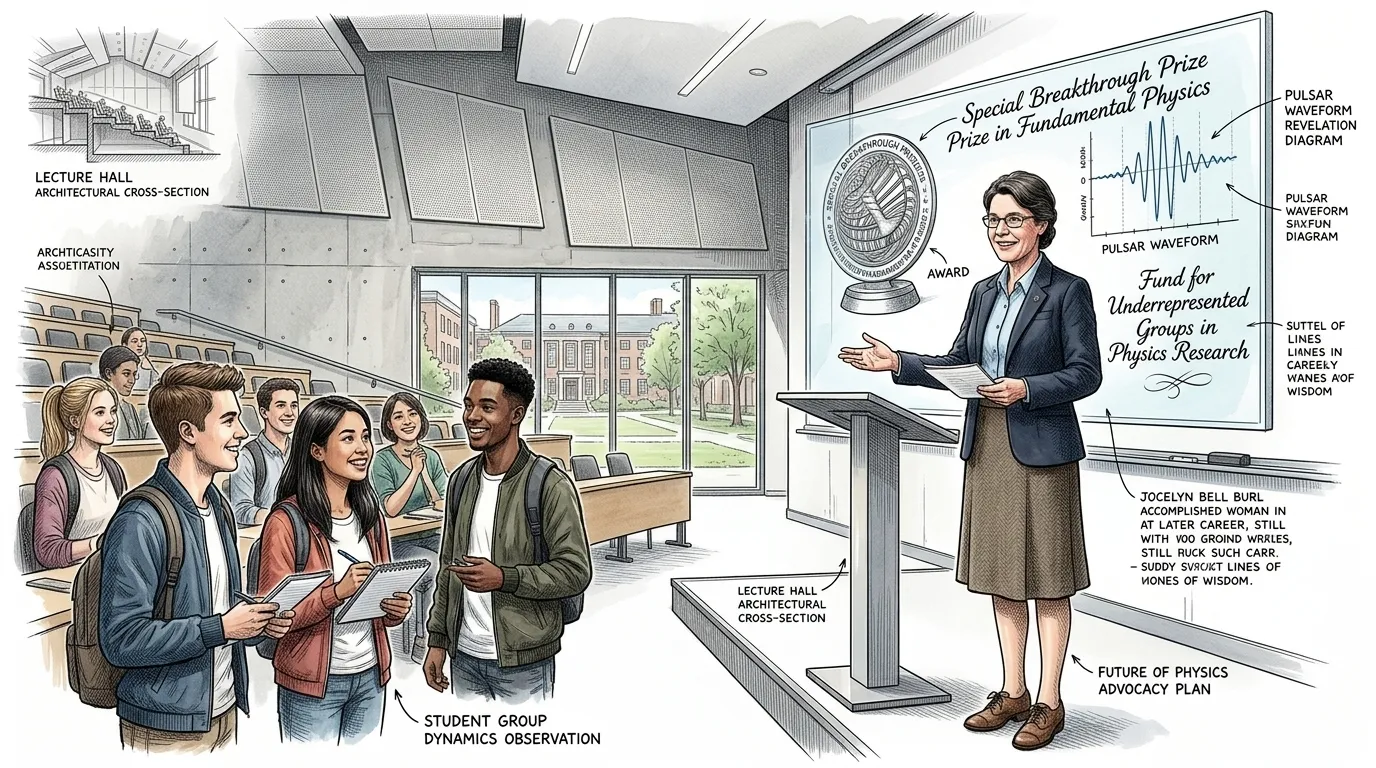 Jocelyn Bell Burnell — page 10 illustration — Wonder Science